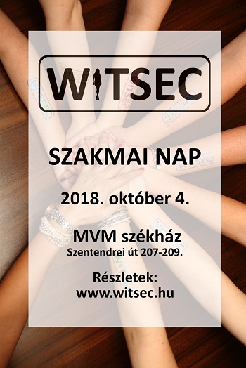 WITSEC 2018 szakmai nap plakát